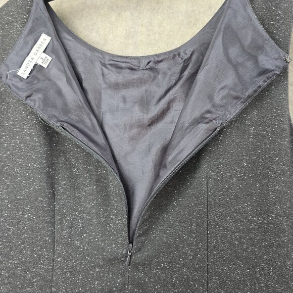 Sandra Darren Embellished Sleeveless Sheath Dress Size 8 Polyester/Rayon/Spandex - Picture 7 of 9